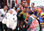 Gubernur Khofifah Sambut Peserta Gowes Tour de’ Jakarta–IKN, Ajak Gaungkan Spirit Kebersamaan dan Kenusantaraan