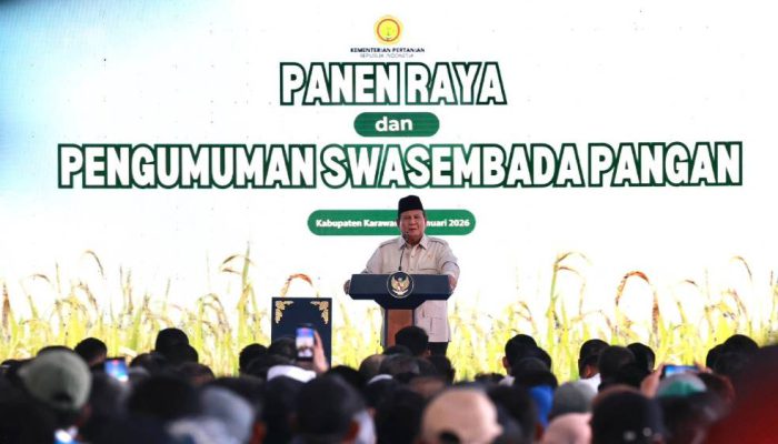 Dari Karawang, Prabowo Gaungkan Swasembada Pangan dan Peran Negara