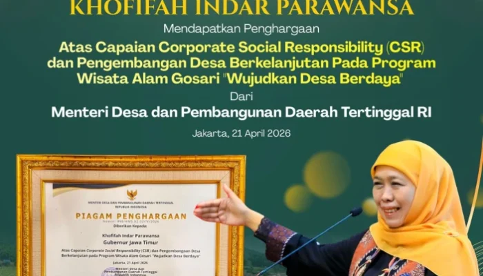 Gubernur Khofifah Raih Penghargaan Desa Berkelanjutan, Ajak Kolaborasi Lintas Sektor