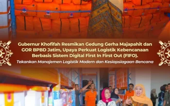 Gubernur Khofifah Perkuat Kesiapsiagaan Bencana Jatim Lewat Peresmian Gerha Majapahit dan GOR BPBD Berbasis Sistem Digital FIFO