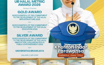 Gubernur Khofifah Banggakan Jatim, Borong Tiga Penghargaan di UB Halal Metric Award 2026