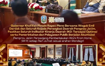 Gubernur Khofifah Tegaskan Layanan Publik Tetap Optimal Meski WFH Berlanjut
