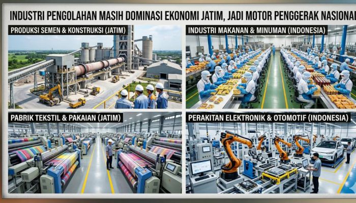 BPS: Industri Pengolahan Masih Jadi Tulang Punggung Ekonomi Jatim