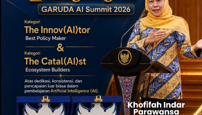 Gubernur Jatim Dorong Pemerintahan Transparan Berbasis AI, Pemprov Raih Dua Penghargaan Nasional