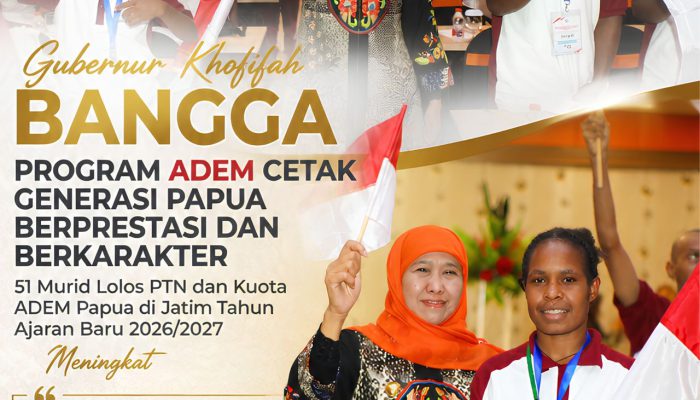 ADEM Papua di Jatim Berbuah Prestasi, Puluhan Siswa Tembus Perguruan Tinggi Negeri