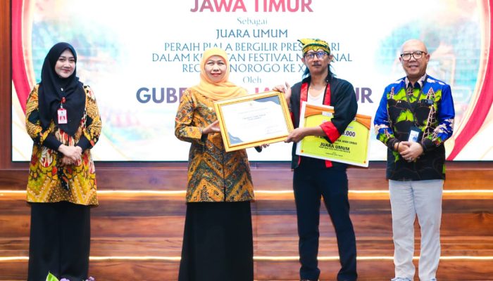 Juara Umum FNRP XXXI, Tim Kyai Lodra Terima Apresiasi Gubernur Khofifah