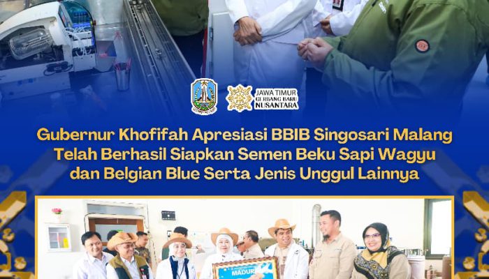 Gubernur  Khofifah: BBIB Singosari Jadi Pilar Penguatan Genetika Ternak Nasional