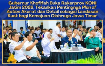Buka Rakerprov KONI Jatim 2026, Gubernur Khofifah Indar Parawansa Soroti Pentingnya Jejaring untuk Kemajuan Olahraga