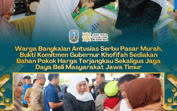 Gubernur Khofifah Indar Parawansa Hadirkan Pasar Murah di Bangkalan, Warga Antusias Berburu Sembako Terjangkau