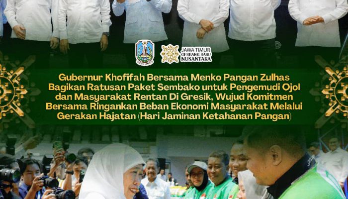 Khofifah dan Zulhas Bersinergi Ringankan Beban Ekonomi Masyarakat Lewat Gerakan Hari Jaminan Ketahanan Pangan