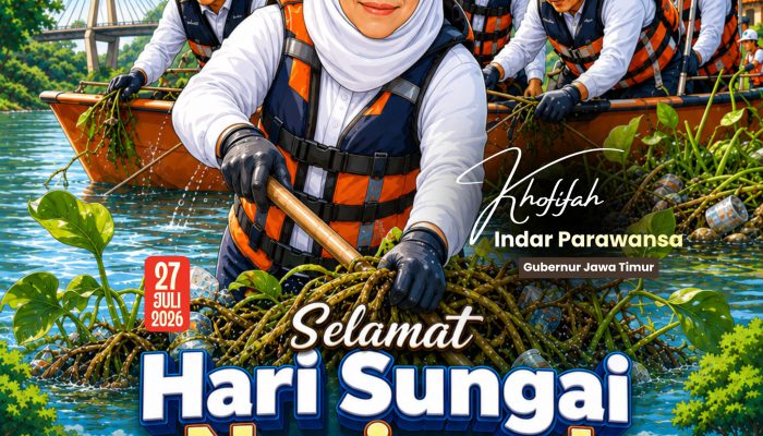 Peringati Hari Sungai Nasional, Gubernur  Khofifah Dorong Gerakan Bersama Pulihkan Sungai