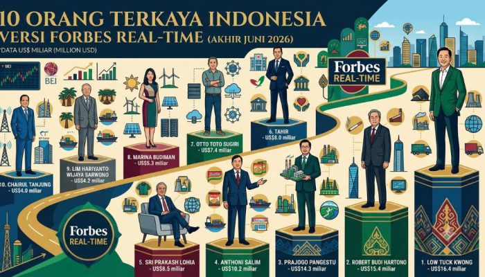 Daftar Terbaru Forbes: 10 Orang Terkaya Indonesia Kuasai Kekayaan Lebih dari US$93 Miliar