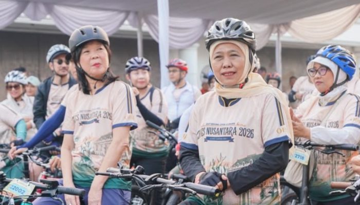 Gubernur Jawa Timur Dukung Sport Tourism, Gowes Nusantara 2026 Meriahkan HUT Bank Indonesia di Surabaya