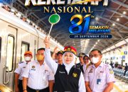 Peringati Hari Kereta Api Nasional, Khofifah Soroti 999 Perlintasan Sebidang di Jawa Timur