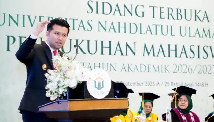 Di Hadapan Mahasiswa Baru UNUSA, Wagub Emil Ungkap Tiga Bekal Penting Menuju Indonesia Emas 2045