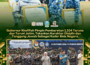 Khofifah Bekali 1.334 Taruna Jatim dengan Pesan Disiplin, Integritas dan Tanggung Jawab Bela Negara
