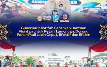 Perkuat Lumbung Pangan Jatim, Khofifah Bantu Petani Lamongan dengan 15 Unit Alsintan
